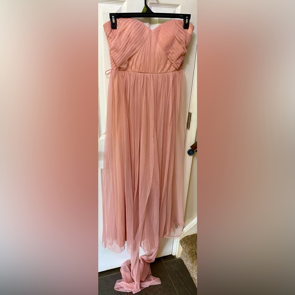 Birdie Grey Chiffon Convertible Formal Gown/Bridesmaid Dress, Medium